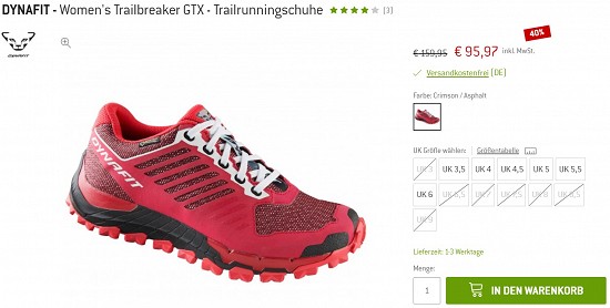Dynafit - Women's Trailbreaker GTX - Trailrunningschuhe 95,97€ - 40% weniger