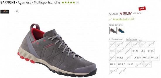 Garmont - Agamura - Multisportschuhe 90,97€ - 30% reduziert