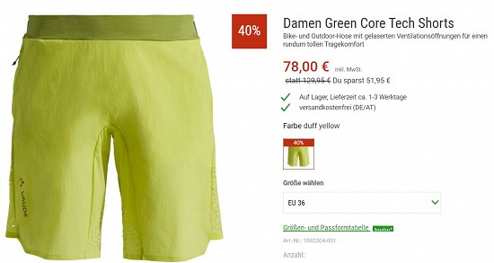 Hammerangebot Vaude Jetzt 40% reduziert bei bergzeit