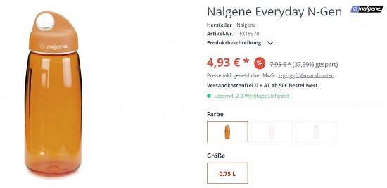 Nalgene Everyday N-Gen 4,93€ - 37% günstiger
