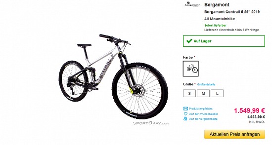 Bike-Lagerräumung bei sportokay.com - Rabatte bis zu 40%