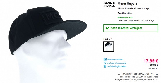 Ausgewähltes von Mons Royale bei sportokay bis zu 40% günstiger