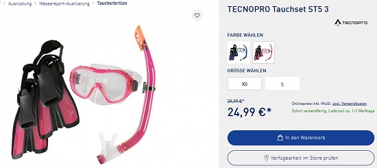 Ausgewählte Sommerartikel bis zu 50% reduziert bei intersport