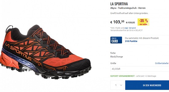 Ausgewählte Outdoorschuhe bis zu 50% reduziert bei sportler