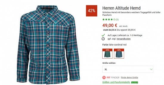 La Sportiva Altitude-Hemd für 49€ - jetzt 42% günstiger bei bergzeit