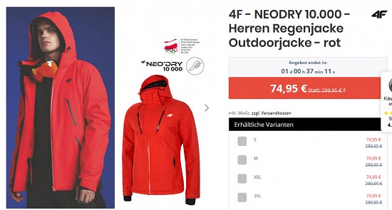 24-h-Sale bei hive - Jacken, Polos, Trinkblasen.. bis zu 75% reduziert