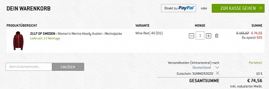 10% Rabatt auf alles bei bergfreunde - nur noch bis morgen