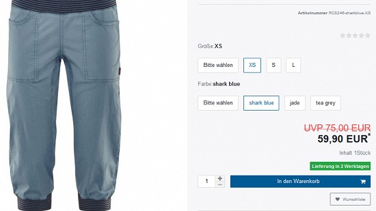 Kletterhosen-SSV bei verticalextreme