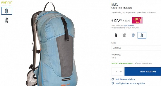 Bis zu 60% Rabatt auf Rucksäcke bei sportler