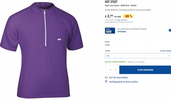 Reduzierte Bikebekleidung shoppen bei sportler