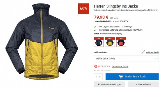 Bergans bei bergzeit - bis zu 60 % günstiger