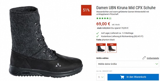 Bergzeit Blowout - Winterware mindestens 40 % günstiger