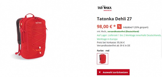 Bis zu 50 % Rabatt auf Rucksäcke, Taschen & mehr