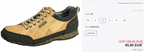 Doghammer Natural Cork Adventurer-Zustiegsschuh für 95,90 € - jetzt 40 % reduziert