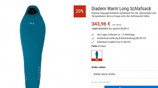 Mindestens 20 % sparen auf Neuware von Salewa und Super Natural
