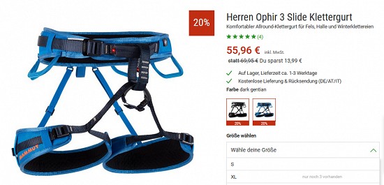Marken-Sale bei bergzeit - Neuware mindestens 20 % reduziert