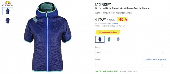 Ausgewähltes von La Sportiva reduziert bei sportler.com