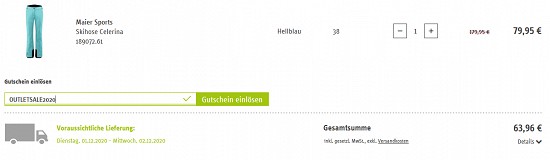 Outletsale bei sport-schuster - 20 % Extra-Rabatt sichern - nur noch heute!