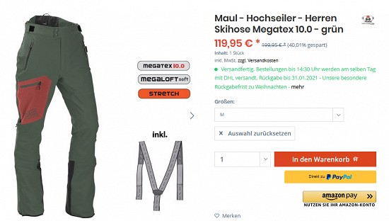 Bis zu 70 % sparen auf Tourenskiartikel bei hive-outdoor