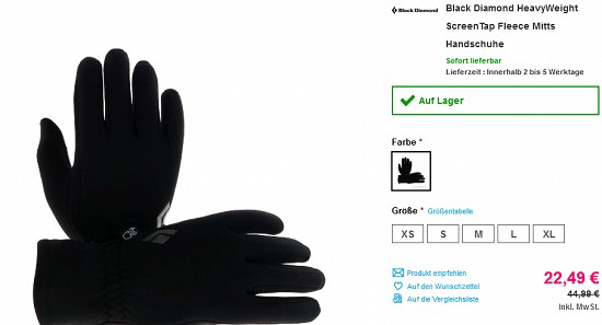 Ausgewählte Black Diamond-Deals mindestens 30 % reduziert bei sportokay