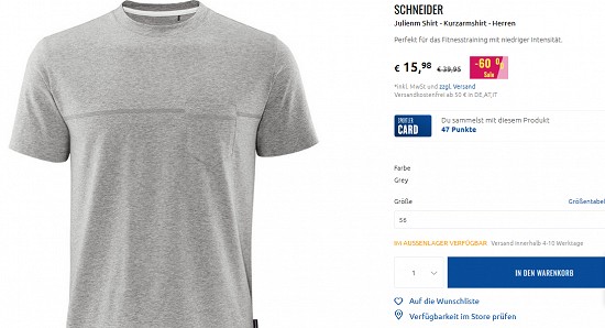 Fitnessbekleidung und -geräte reduziert bei sportler