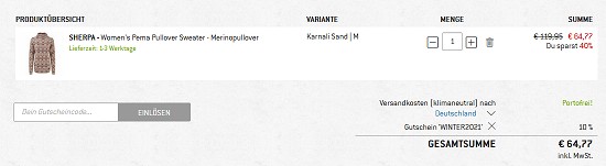 10 % Extra-Rabatt auf alles bei bergfreunde - nur noch heute!