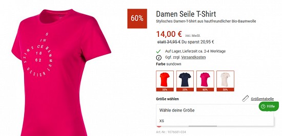 Mammut im Outlet von bergzeit - Rabatte von bis zu 60 %