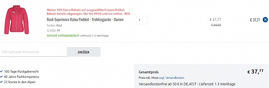 Pink Weekend bei sportler - 10 % Extra-Rabatt auf pinke Produkte