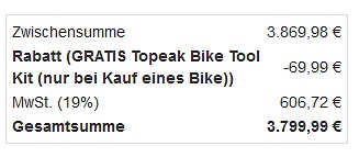 Gratis Topeak-Toolkit bei Kauf eines Mountainbikes bei sportokay