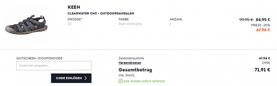 20 % Rabatt on top auf Sommerartikel bei sportscheck