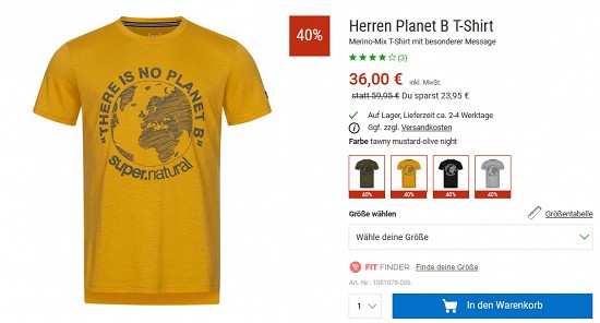 Bergzeit-Blowout - Merinobekleidung mindestens 40 % reduziert