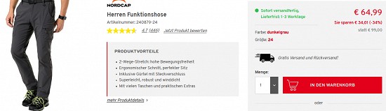Ausgewähltes von Nordcap bis zu 59 % reduziert bei vorteilshop