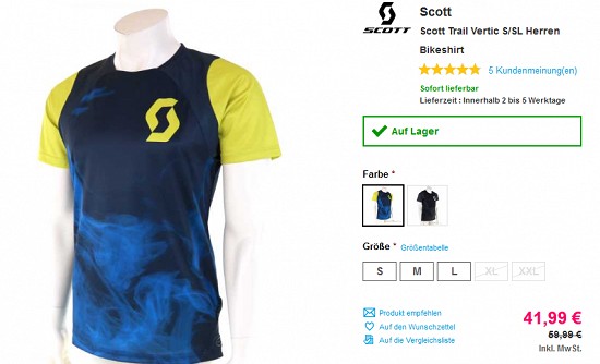 Bis zu 50 % Rabatt auf Scott bei sportokay