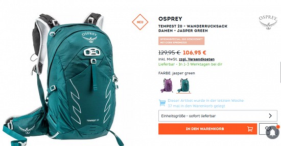 10 € geschenkt ab 80 € Warenwert bei sportscheck - Aktion verlängert