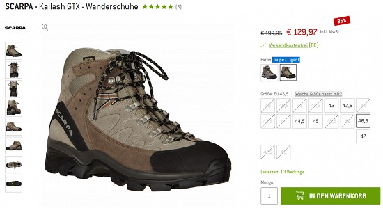 Wanderdeals bei bergfreunde - Rabatte von bis zu 60 %