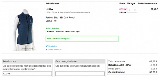 Löffler-Deals bei sportokay - bis zu 40 % sparen