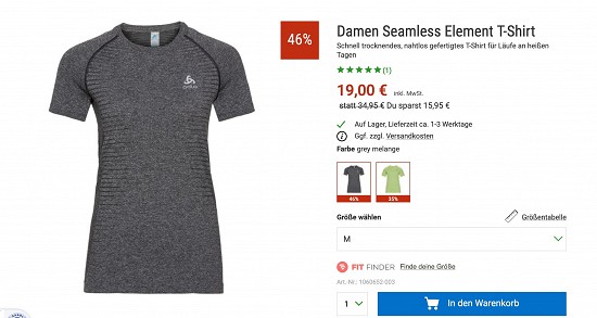 Odlo & Devold Funktionsshirts bis zu 46% reduziert bei Bergzeit