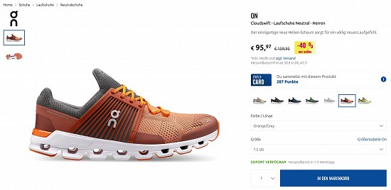 On Cloudswift mit 40% Rabatt beim Sportler