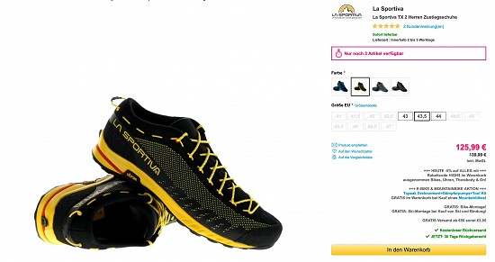 Bis zu -26% auf Zustiegsschuhe bei SportOkay