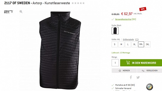 Westen im Outlet der bergfreunde - Rabatte bis zu 75%