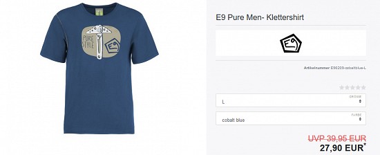 Ausgewähltes von E9 bis zu 50% reduziert bei verticalextreme