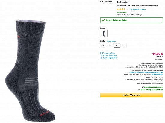 Spare bis zu 40% auf Socken bei Sport Okay