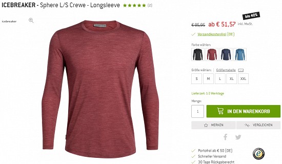 50% auf Merino- & Woll-Highlights bei den Bergfreunden