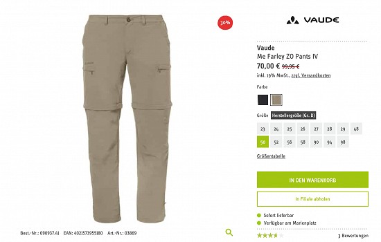 Spare bis zu 50% auf Wanderausrüstung beim Sport Schuster