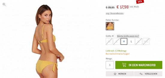 Spare 50% und mehr auf Bademode bei den Bergfreunden