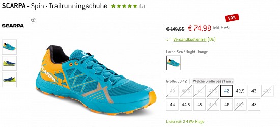 Bis zu 75% Rabatt auf Schuhe bei den Bergfreunden