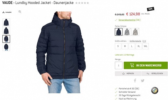 Casual Outdoor mit 50% Rabatt bei den Berfgreunden