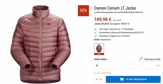 Spare 50% und mehr im Jacken Blowout von Bergzeit