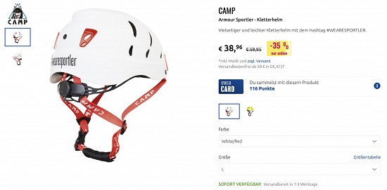 Ausrüstung für Hochtouren mit 40% Rabatt beim Sportler