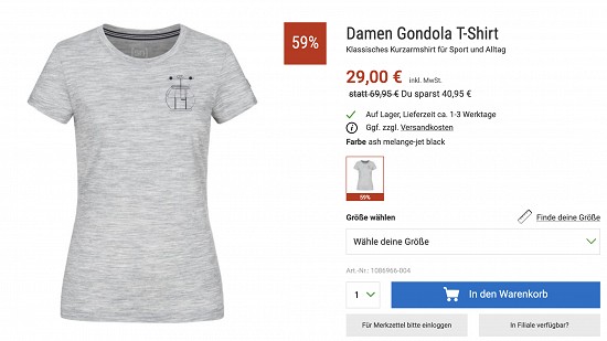 Bis zu 66% Rabatt auf Merino Kleidung von Super.Natural bei Bergzeit